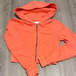 American Eagle Outfitters Kids Coral Zip-Up Hoodie